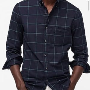 J.Crew Men’s Slim Fit Brushed Twill Plaid Shirt!